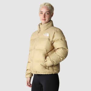 The North Face 1996 Retro Nuptse Jacket Khaki Stone | RKBZJL-729