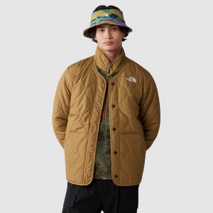 The North Face Ampato Quilted Jacket Utility Brown | ATVPYL-813