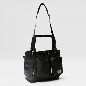 The North Face Base Camp Voyager Tote Bag Tnf Black - Tnf White | EKUFQY-472