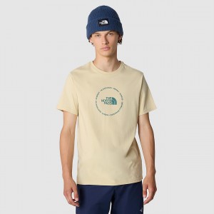 The North Face Circle Logo T-Shirt Gravel | LOFAYE-654