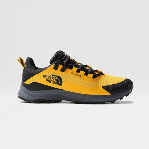 The North Face Cragstone Waterproof Hiking Shoes Summit Gold - Tnf Black | TMEKDI-692