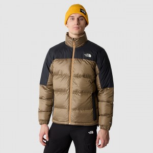 The North Face Diablo Down Jacket Almond Butter/Tnf Black | IRBQXN-134