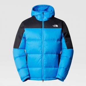 The North Face Diablo Hooded Down Jacket Optic Blue/Tnf Black | URDQMX-192