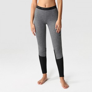 The North Face Easy Leggings Tnf Medium Grey Heather - Tnf Black | VNGYWF-412