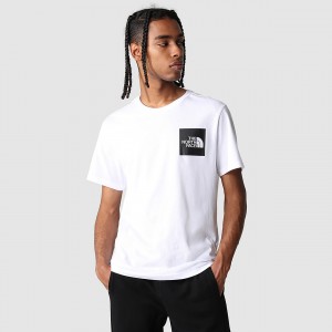 The North Face Fine T-Shirt Tnf White - Tnf Black | GWJCOM-102