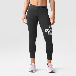 The North Face Flex Mid Rise Leggings Tnf Black - Tnf White | OLWEDA-253