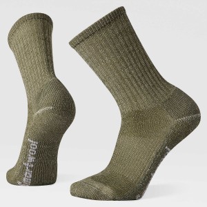 The North Face Hike Classic Edition Light Cushion Crew Socks Military Olive | CMPUGZ-140