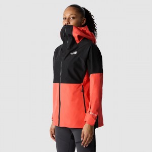 The North Face Jazzi GORE-TEX® Jacket Radiant Orange/Tnf Black | FVCSZJ-354