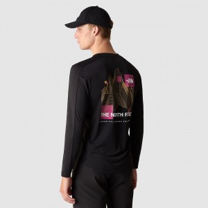 The North Face Kikash Long-Sleeve T-Shirt Tnf Black | LPNVDG-480