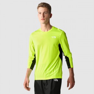 The North Face Lightbright Long-Sleeve T-Shirt Led Yellow - Tnf Black | UFEOSK-879