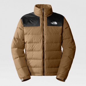 The North Face Massif Down Jacket Utility Brown/Tnf Black | QWHADF-698