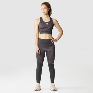 The North Face Mountain Athletics Lab Leggings Tnf Black Tnf Tangram Print - Asphalt Grey | ZFLEGX-137