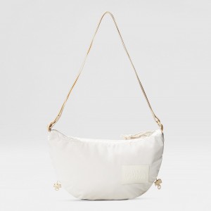 The North Face Never Stop Cross Body Bag Gardenia White - Gravel | TMGPWY-541