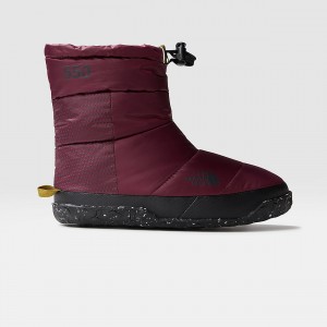 The North Face Nuptse Après Booties Boysenberry/Tnf Black | ZRQTUC-168