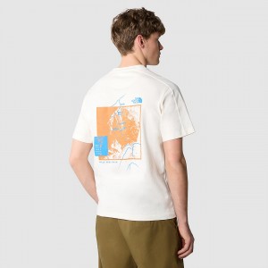 The North Face Outdoor Graphic T-Shirt Gardenia White | FAVJTC-382