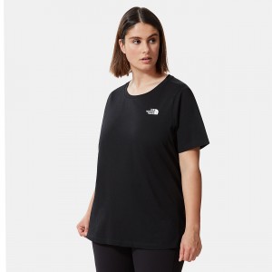 The North Face Plus Size Simple Dome T-Shirt Tnf Black | AKPVTC-876