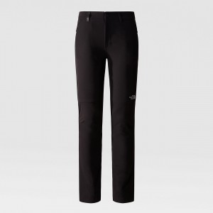 The North Face Quest Slim Softshell Trousers Tnf Black | VRHUWI-345