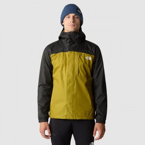 The North Face Quest Zip-In Triclimate® Jacket Sulphur Moss - Tnf Black | TBQRDC-842