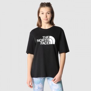 The North Face Relaxed Easy T-Shirt Tnf Black | SGAQMU-794