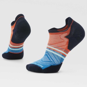 The North Face Run Targeted Cushion Low Ankle Pattern Socks Orange Rust | KBQNSJ-541