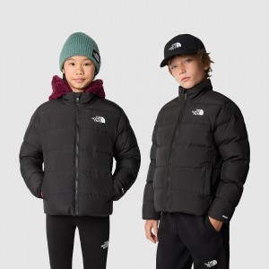 The North Face Teen's Reversible North Down Jacket Tnf Black | RSFWPN-970