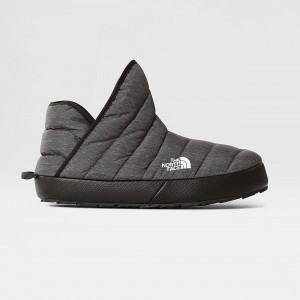 The North Face ThermoBall™ Traction Winter Booties Phantom Grey Heather Print/Tnf Black | XNWFUC-853