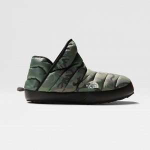 The North Face ThermoBall™ Traction Winter Booties Thyme Brushwood Camo Print - Tnf Black | PSADQG-132