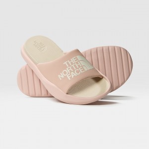 The North Face Triarch Slides Pink Moss/Gardenia White | FQSIXK-529