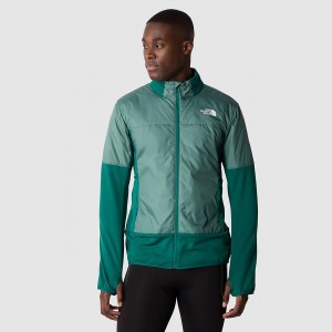 The North Face Winter Warm Pro Full-Zip Jacket Forest Fern - Dark Sage | HBYKXE-913