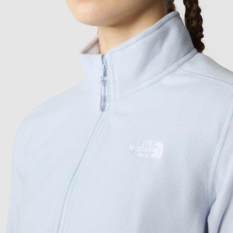 The North Face 100 Glacier Full-Zip Fleece Dusty Periwinkle | DZGMPF-367