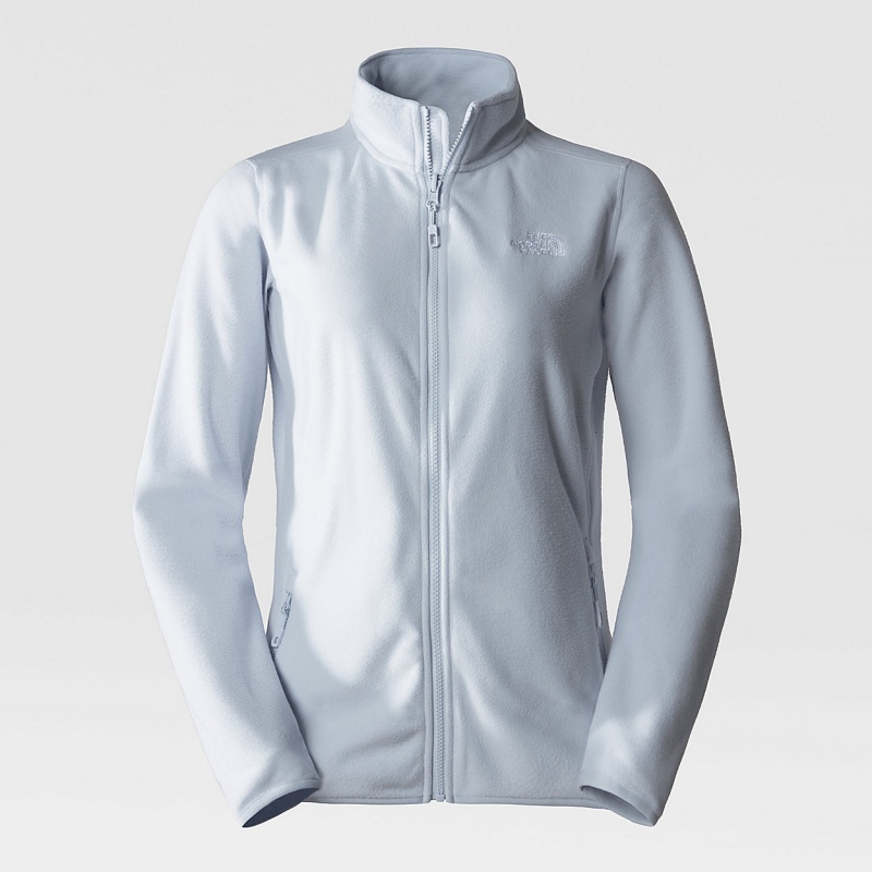 The North Face 100 Glacier Full-Zip Fleece Dusty Periwinkle | DZGMPF-367