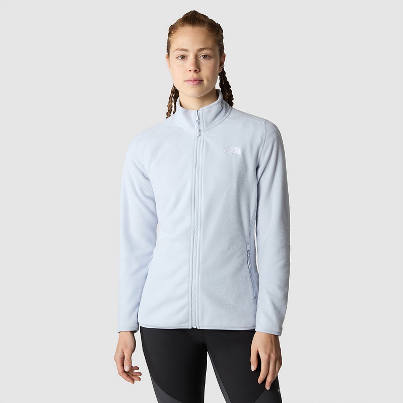 The North Face 100 Glacier Full-Zip Fleece Dusty Periwinkle | DZGMPF-367