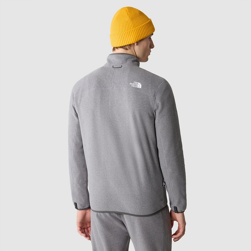 The North Face 100 Glacier Full-Zip Fleece Tnf Medium Grey Heather | GWCMIZ-563