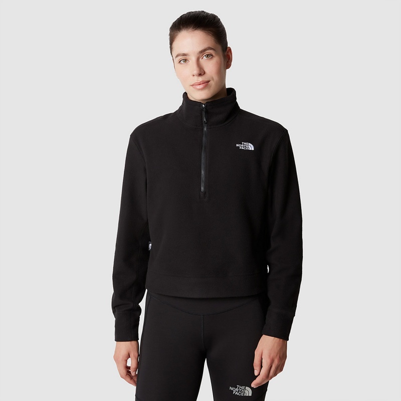 The North Face 100 Glacier Half-Zip Fleece Tnf Black | FIUWXQ-589