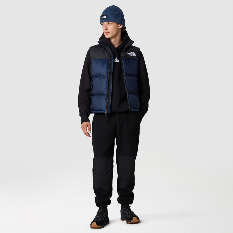 The North Face 1996 Retro Nuptse Gilet Summit Navy - Tnf Black | LAKBOW-839