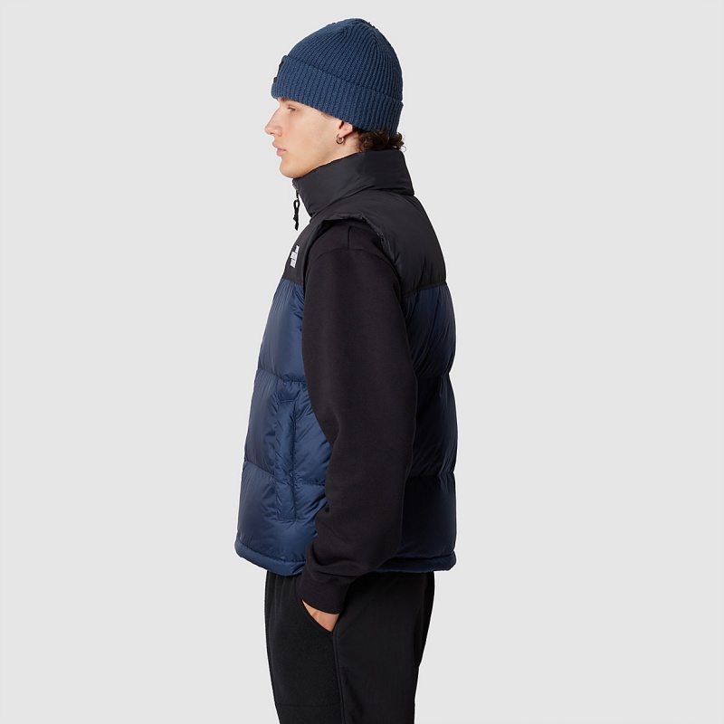 The North Face 1996 Retro Nuptse Gilet Summit Navy - Tnf Black | LAKBOW-839