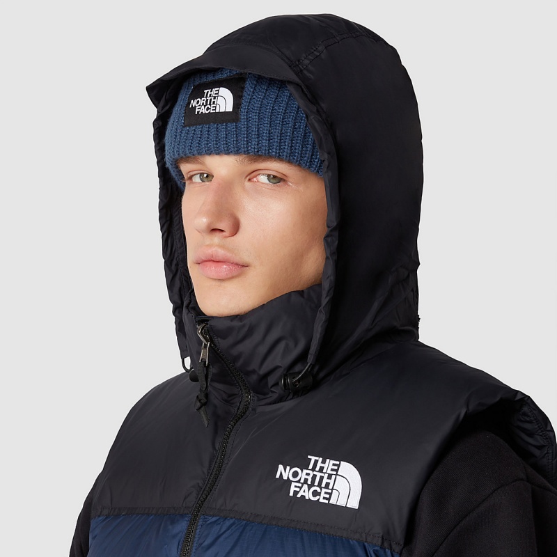 The North Face 1996 Retro Nuptse Gilet Summit Navy - Tnf Black | LAKBOW-839