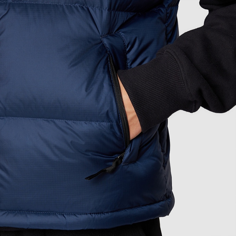 The North Face 1996 Retro Nuptse Gilet Summit Navy - Tnf Black | LAKBOW-839