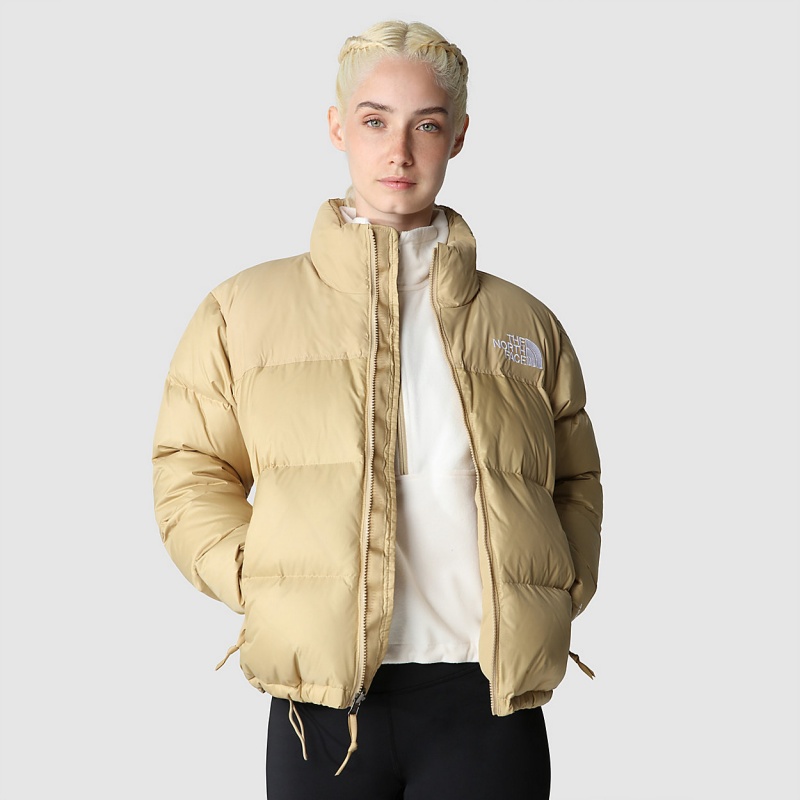 The North Face 1996 Retro Nuptse Jacket Khaki Stone | RKBZJL-729