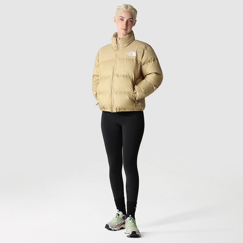 The North Face 1996 Retro Nuptse Jacket Khaki Stone | RKBZJL-729