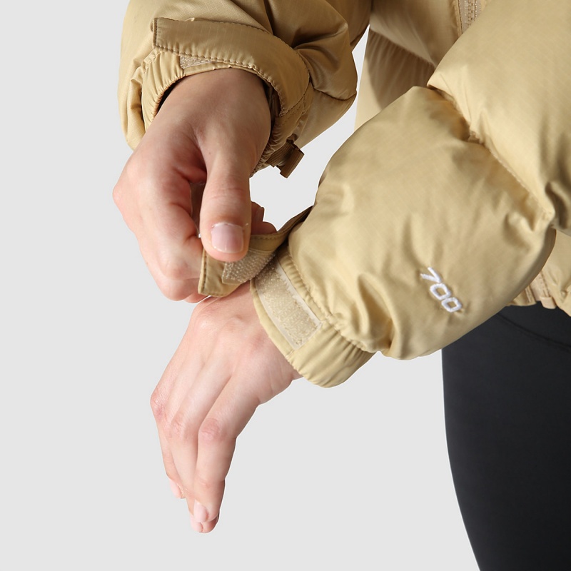 The North Face 1996 Retro Nuptse Jacket Khaki Stone | RKBZJL-729