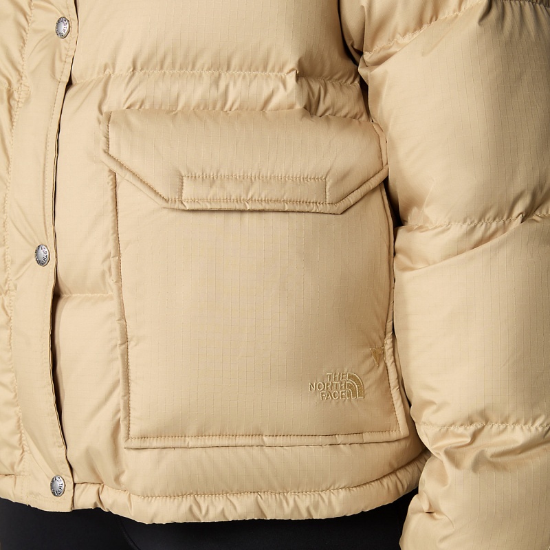 The North Face 71 Sierra Down Short Jacket Khaki Stone | AQCSJV-428