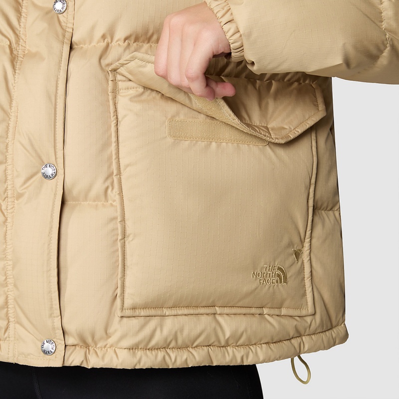 The North Face 71 Sierra Down Short Jacket Khaki Stone | AQCSJV-428