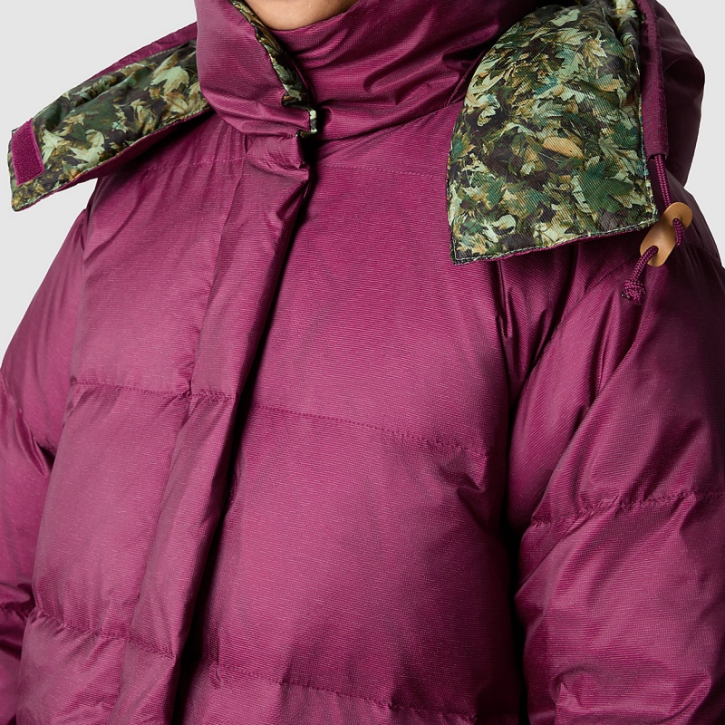 The North Face 73 North Face Parka Boysenberry - Misty Sage Fallen Leaves Print | CALGTM-871