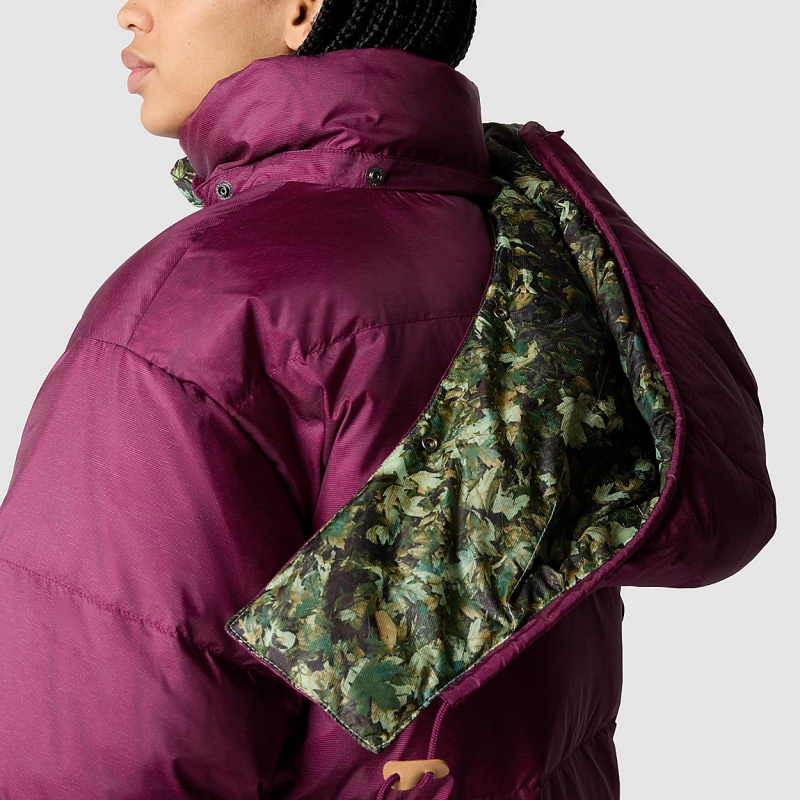 The North Face 73 North Face Parka Boysenberry - Misty Sage Fallen Leaves Print | CALGTM-871