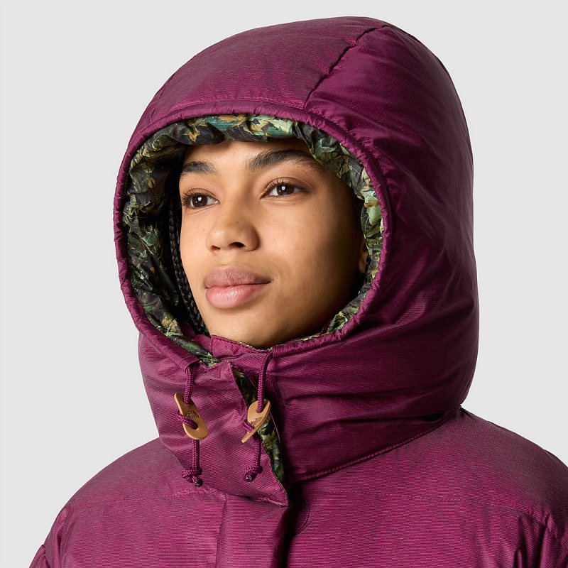 The North Face 73 North Face Parka Boysenberry - Misty Sage Fallen Leaves Print | CALGTM-871