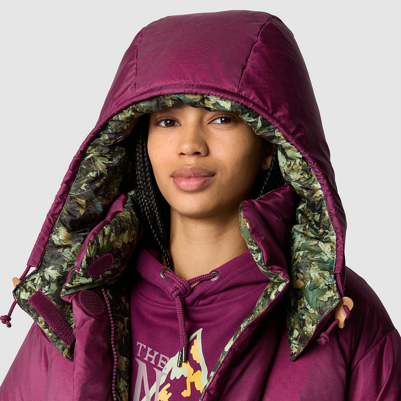 The North Face 73 North Face Parka Boysenberry - Misty Sage Fallen Leaves Print | CALGTM-871