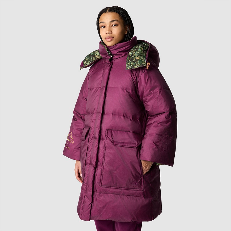 The North Face 73 North Face Parka Boysenberry - Misty Sage Fallen Leaves Print | CALGTM-871