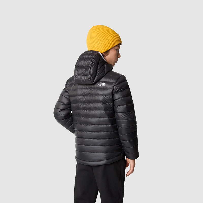 The North Face Aconcagua Hooded Down Jacket Tnf Black - Tnf White | ROITVQ-308