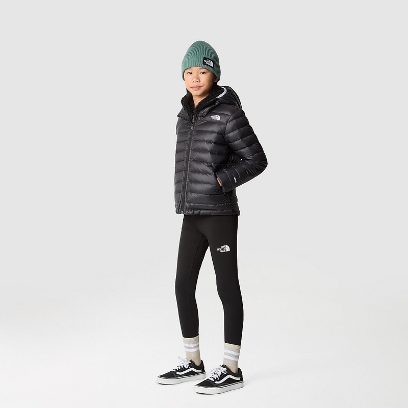 The North Face Aconcagua Hooded Down Jacket Tnf Black - Tnf White | ROITVQ-308